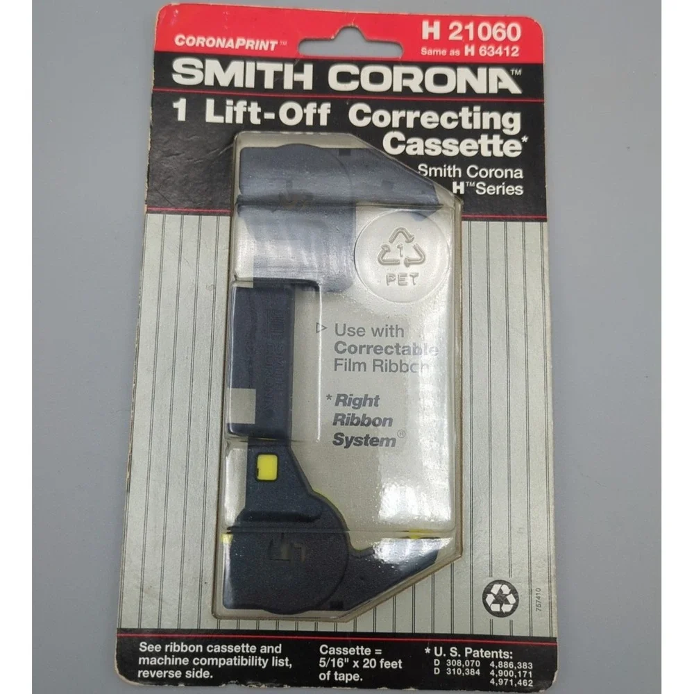 Smith Corona H21060‎ Lift Off Correcting Cassette Smith Corona H Series NOS